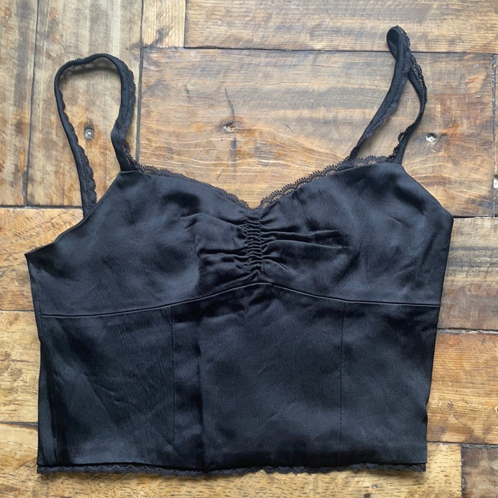 Black Silk Bustier (XS)